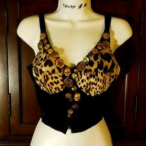 Leopard Skin Bustier by Kristi Smart
